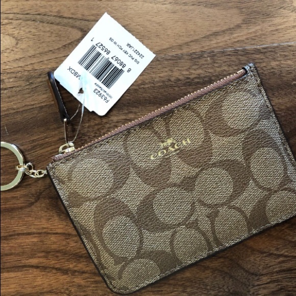 Coach Handbags - 💕Coach Signature PVC Key/coin/card pouch, NWT